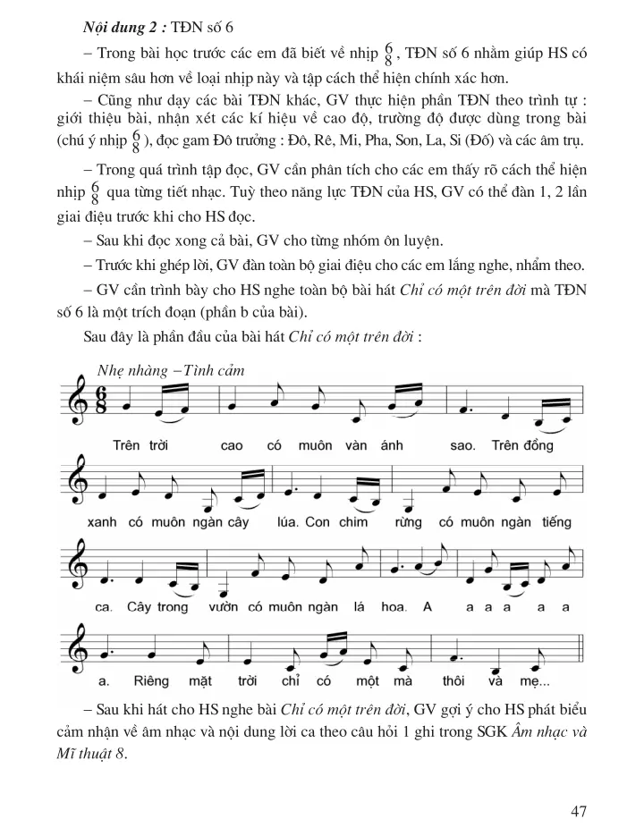 Bài 6 (3 tiết) : Học hát Bài Nổi trống lên các bạn ơi !